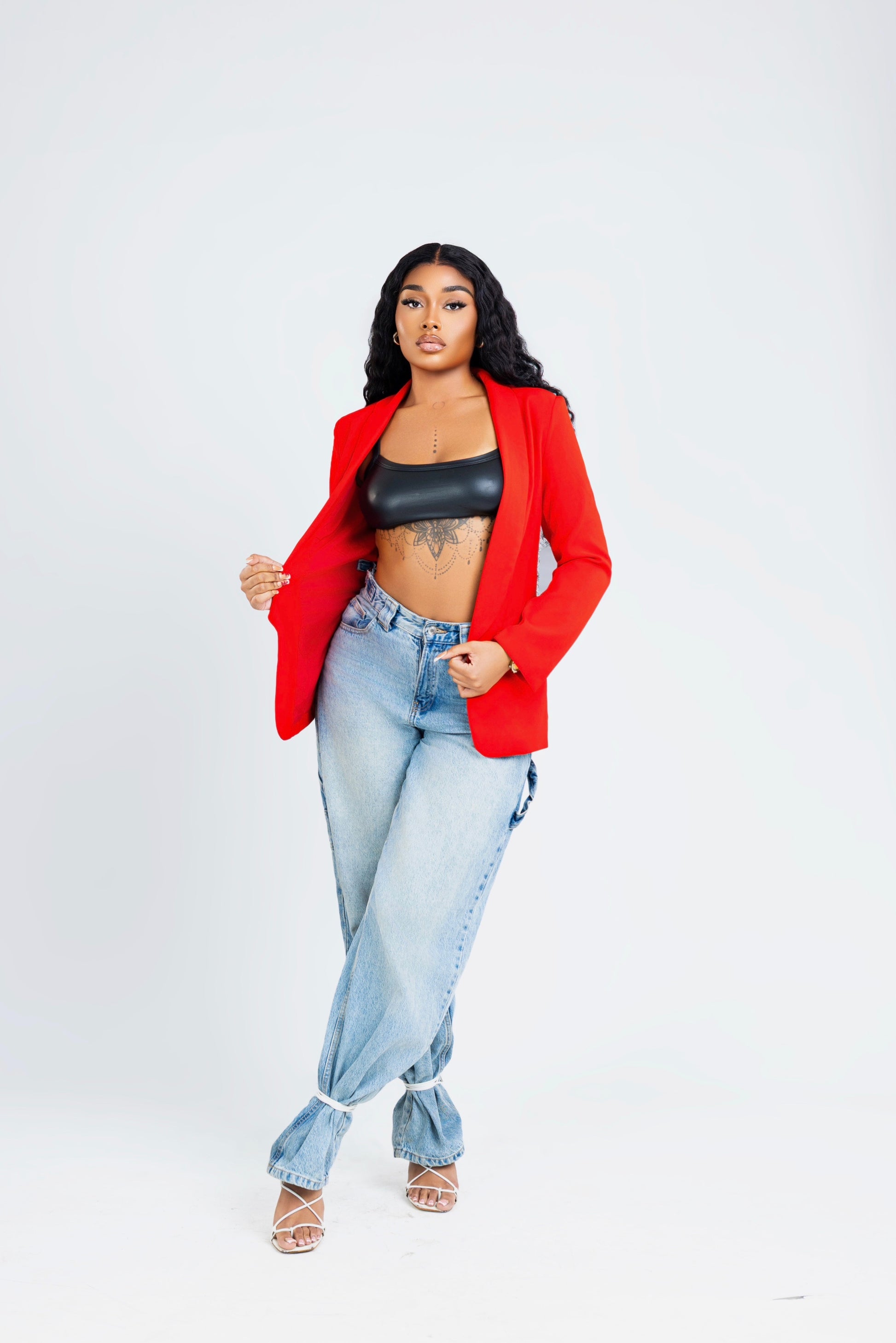 Blazer sans bouton